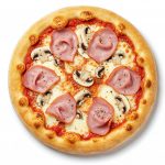 Pizza prosciutto funghi
